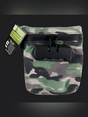 Smokezilla Camouflage Locking Pouch - Secure Storage Bag